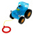 Музыкальная развивающая игрушка Каталка Синий Трактор Умка HT848-R5